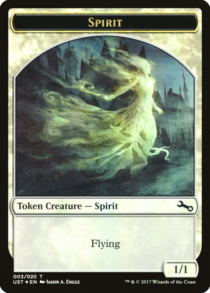 Spirit (003) // Spirit Double-Sided Token [Unstable Tokens] | Dragon's Lair Comics and Fantasy Houston TX