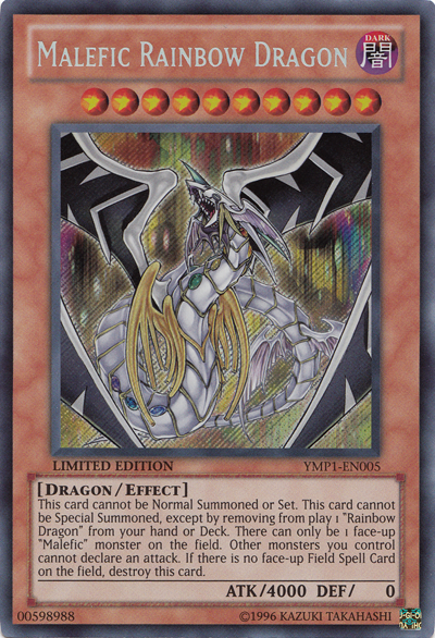 Malefic Rainbow Dragon [YMP1-EN005] Secret Rare | Dragon's Lair Comics and Fantasy Houston TX