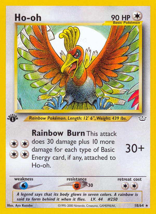 Ho-oh (18/64) [Neo Revelation 1st Edition] | Dragon's Lair Comics and Fantasy Houston TX