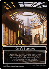 City's Blessing // Human Soldier Double-Sided Token [Murders at Karlov Manor Commander Tokens] | Dragon's Lair Comics and Fantasy Houston TX