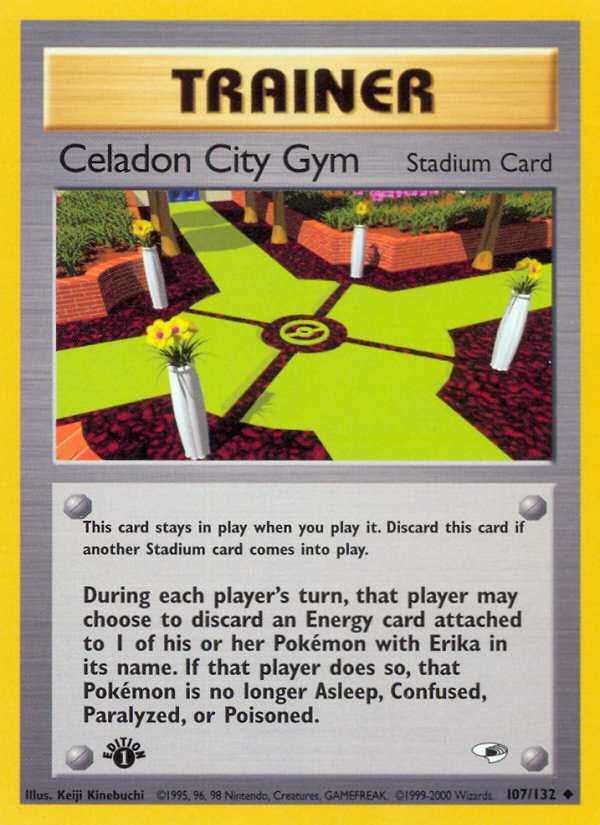 Celadon City Gym (107/132) [Gym Heroes 1st Edition] | Dragon's Lair Comics and Fantasy Houston TX