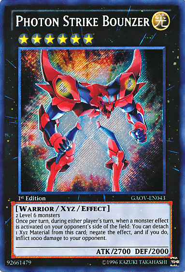 Photon Strike Bounzer [GAOV-EN043] Secret Rare | Dragon's Lair Comics and Fantasy Houston TX