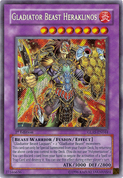 Gladiator Beast Heraklinos [GLAS-EN044] Secret Rare | Dragon's Lair Comics and Fantasy Houston TX