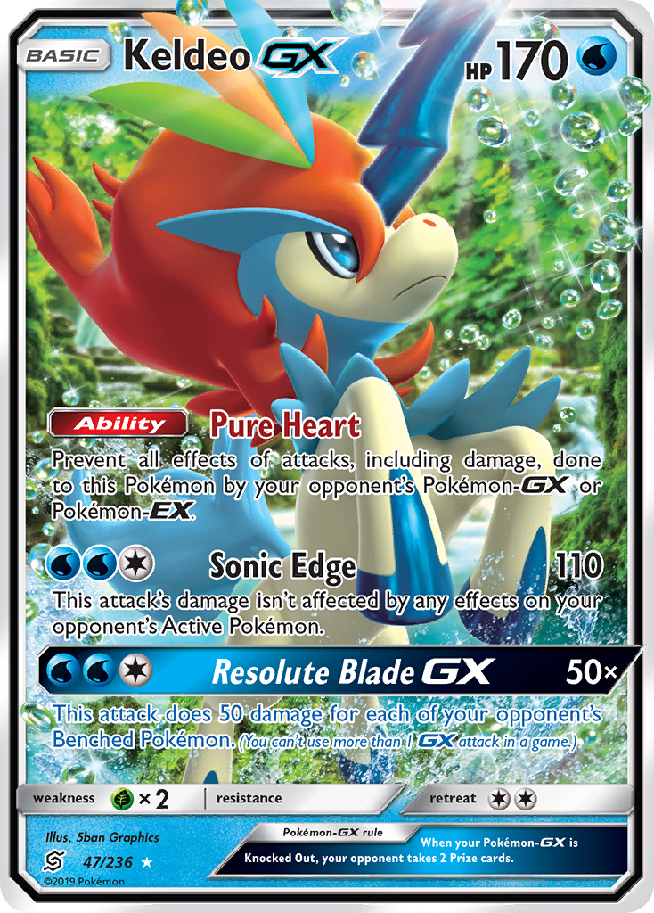 Keldeo GX (47/236) [Sun & Moon: Unified Minds] | Dragon's Lair Comics and Fantasy Houston TX