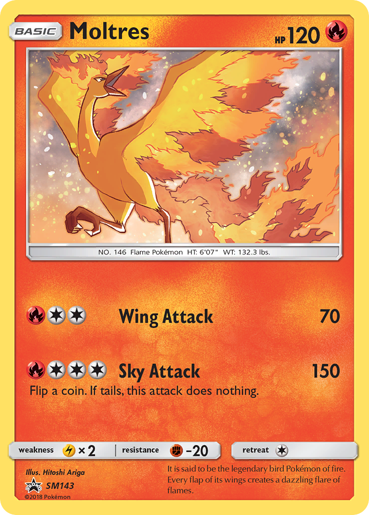 Moltres (SM143) [Sun & Moon: Black Star Promos] | Dragon's Lair Comics and Fantasy Houston TX