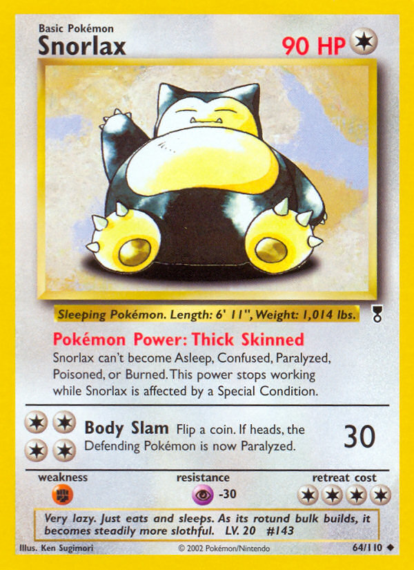 Snorlax (64/110) [Legendary Collection] | Dragon's Lair Comics and Fantasy Houston TX