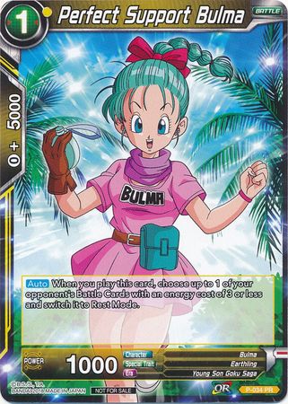 Perfect Support Bulma (Non-Foil) (P-034) [Promotion Cards] | Dragon's Lair Comics and Fantasy Houston TX