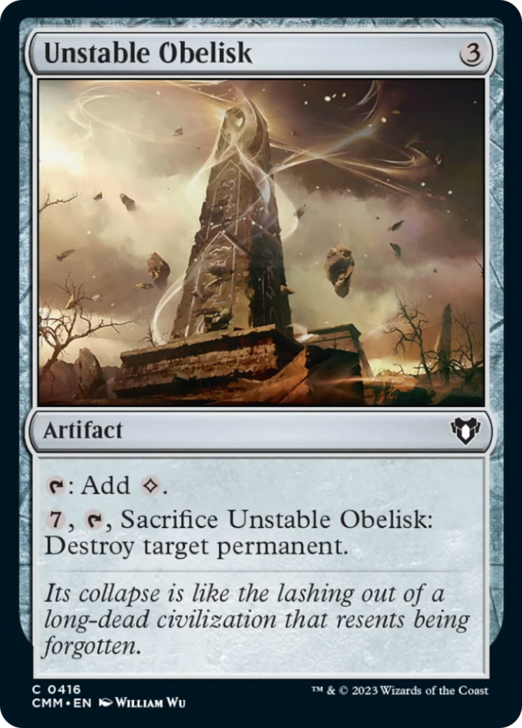 Unstable Obelisk [Commander Masters] | Dragon's Lair Comics and Fantasy Houston TX