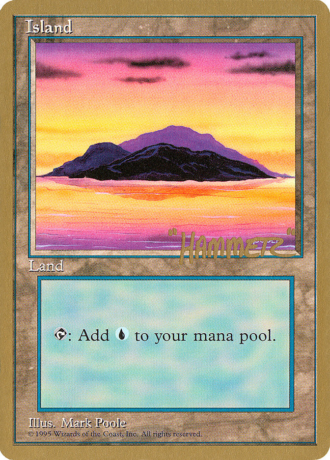 Island (shr368) (Shawn "Hammer" Regnier) [Pro Tour Collector Set] | Dragon's Lair Comics and Fantasy Houston TX