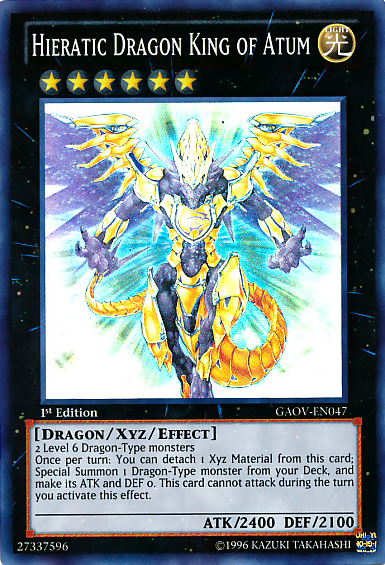 Hieratic Dragon King of Atum [GAOV-EN047] Super Rare | Dragon's Lair Comics and Fantasy Houston TX