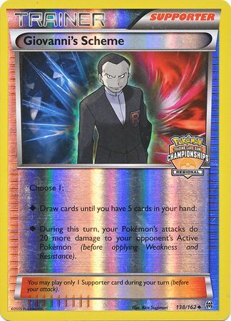 Giovanni's Scheme (138/162) (Championship Promo) [XY: BREAKthrough] | Dragon's Lair Comics and Fantasy Houston TX