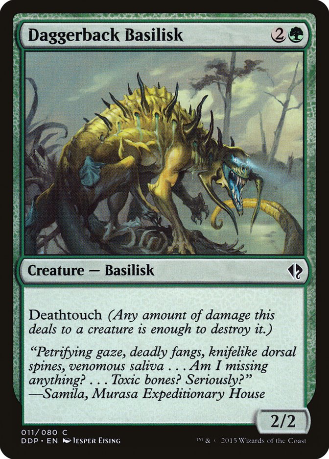 Daggerback Basilisk [Duel Decks: Zendikar vs. Eldrazi] | Dragon's Lair Comics and Fantasy Houston TX