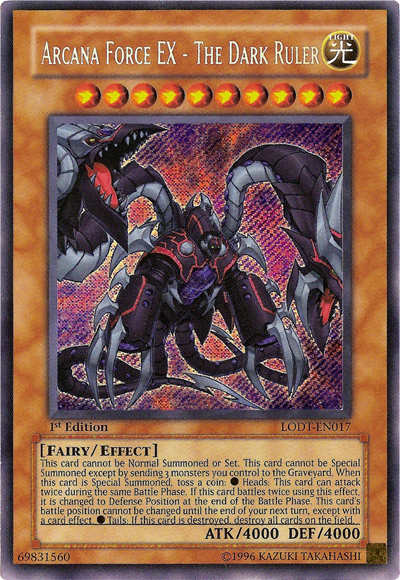 Arcana Force EX - The Dark Ruler [LODT-EN017] Secret Rare | Dragon's Lair Comics and Fantasy Houston TX