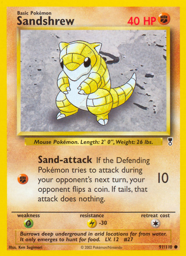 Sandshrew (91/110) [Legendary Collection] | Dragon's Lair Comics and Fantasy Houston TX