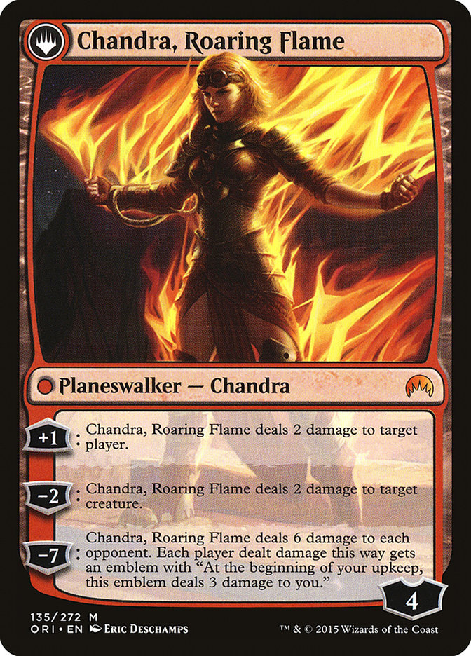 Chandra, Fire of Kaladesh // Chandra, Roaring Flame [Magic Origins] | Dragon's Lair Comics and Fantasy Houston TX