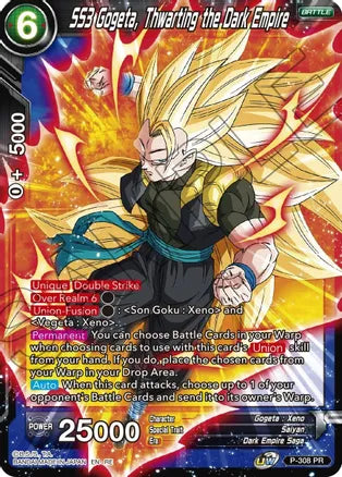 SS3 Gogeta, Thwarting the Dark Empire (P-308) [Mythic Booster] | Dragon's Lair Comics and Fantasy Houston TX