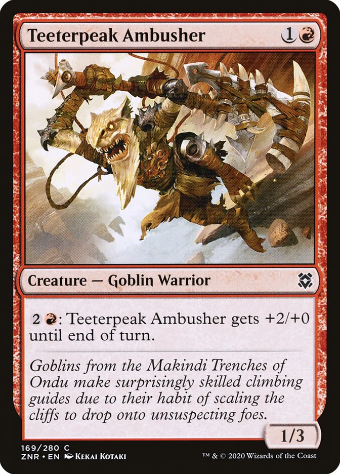 Teeterpeak Ambusher [Zendikar Rising] | Dragon's Lair Comics and Fantasy Houston TX