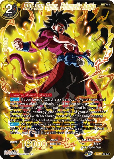 SS4 Son Goku, Prismatic Aegis (EX19-36) [Special Anniversary Set 2021] | Dragon's Lair Comics and Fantasy Houston TX