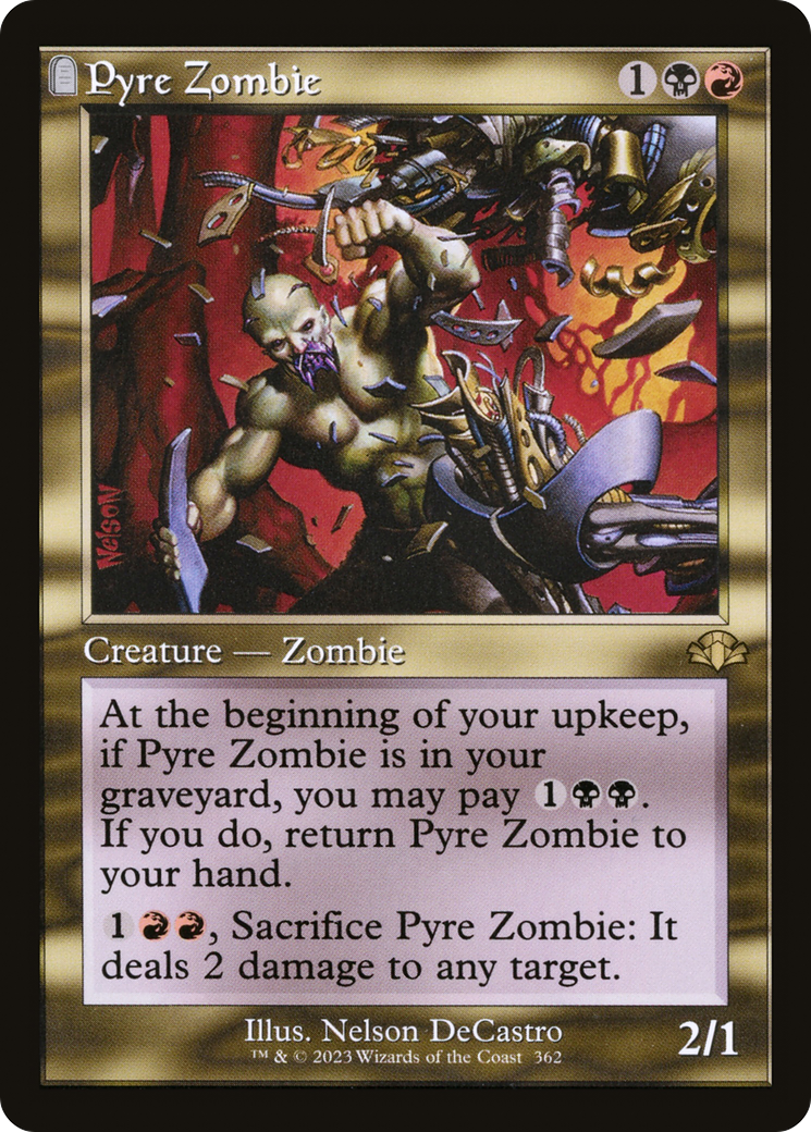 Pyre Zombie (Retro) [Dominaria Remastered] | Dragon's Lair Comics and Fantasy Houston TX