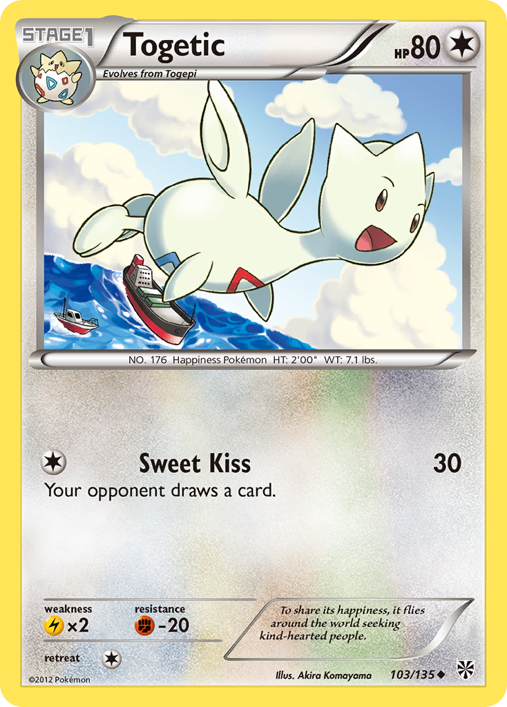 Togetic (103/135) [Black & White: Plasma Storm] | Dragon's Lair Comics and Fantasy Houston TX