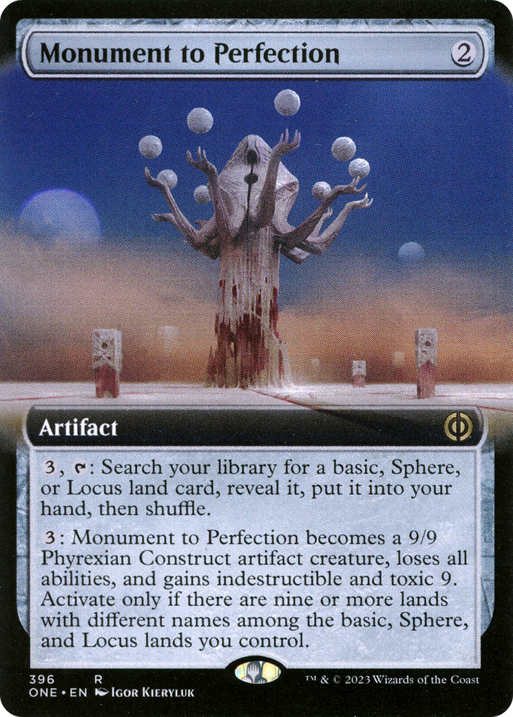 Monument to Perfection (Extended Art) [Phyrexia: All Will Be One] | Dragon's Lair Comics and Fantasy Houston TX