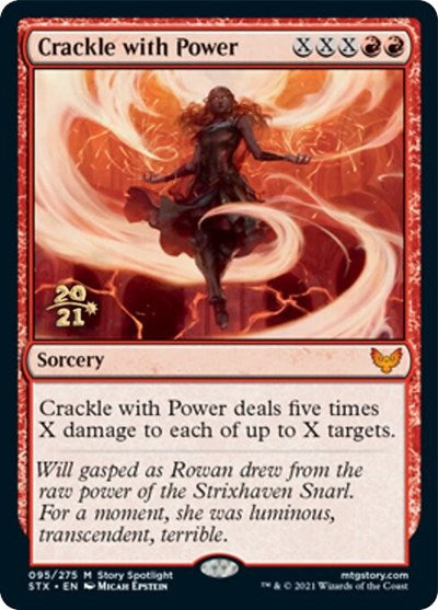 Crackle with Power [Strixhaven: School of Mages Prerelease Promos] | Dragon's Lair Comics and Fantasy Houston TX