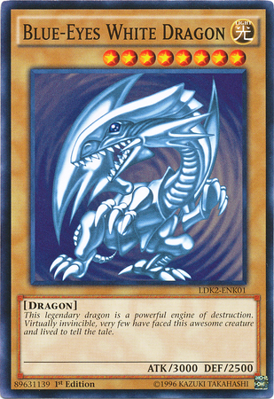 Blue-Eyes White Dragon (Version 2) [LDK2-ENK01] Common | Dragon's Lair Comics and Fantasy Houston TX