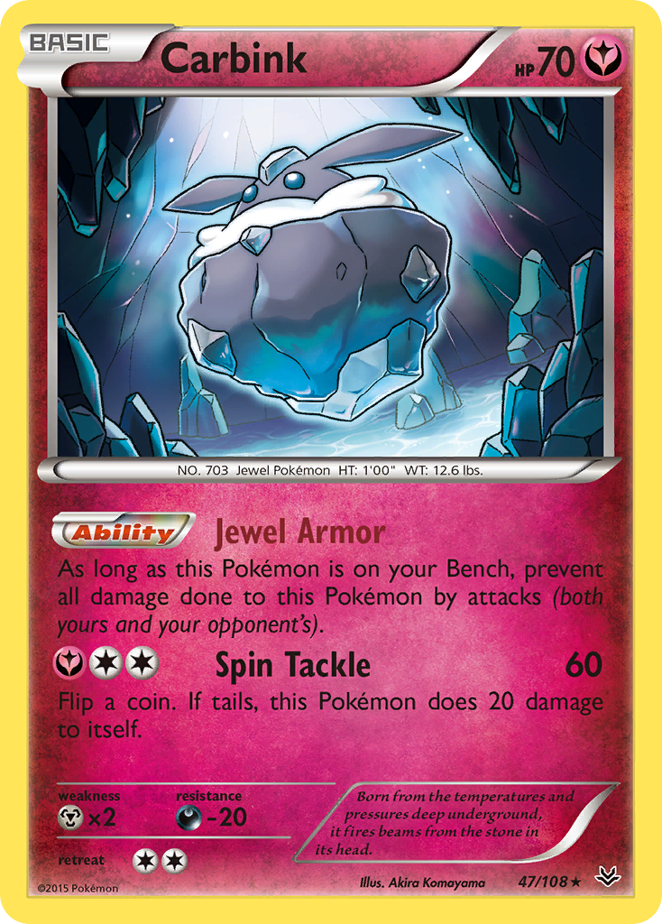 Carbink (47/108) [XY: Roaring Skies] | Dragon's Lair Comics and Fantasy Houston TX