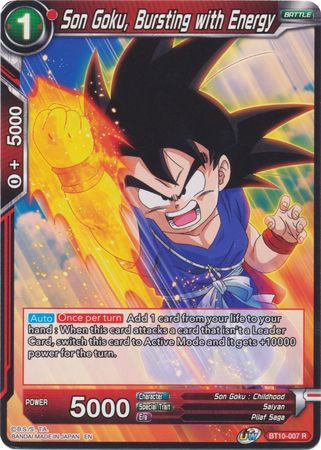 Son Goku, Bursting with Energy (BT10-007) [Rise of the Unison Warrior] | Dragon's Lair Comics and Fantasy Houston TX