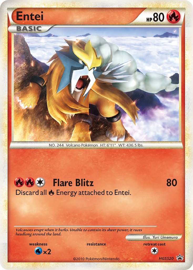 Entei (HGSS20) [HeartGold & SoulSilver: Black Star Promos] | Dragon's Lair Comics and Fantasy Houston TX