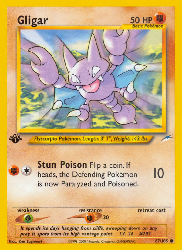 Gligar (67/105) [Neo Destiny 1st Edition] | Dragon's Lair Comics and Fantasy Houston TX