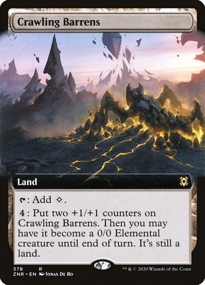 Crawling Barrens (Extended Art) [Zendikar Rising] | Dragon's Lair Comics and Fantasy Houston TX