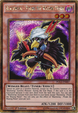 Blackwing - Pinaki the Waxing Moon [PGL2-EN007] Gold Secret Rare | Dragon's Lair Comics and Fantasy Houston TX