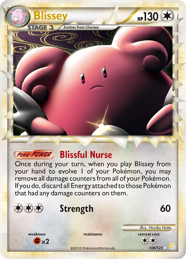 Blissey (106/123) [HeartGold & SoulSilver: Base Set] | Dragon's Lair Comics and Fantasy Houston TX