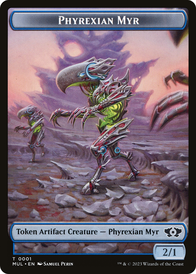 Phyrexian Myr // Phyrexian Hydra (11) Double-Sided Token [March of the Machine Tokens] | Dragon's Lair Comics and Fantasy Houston TX