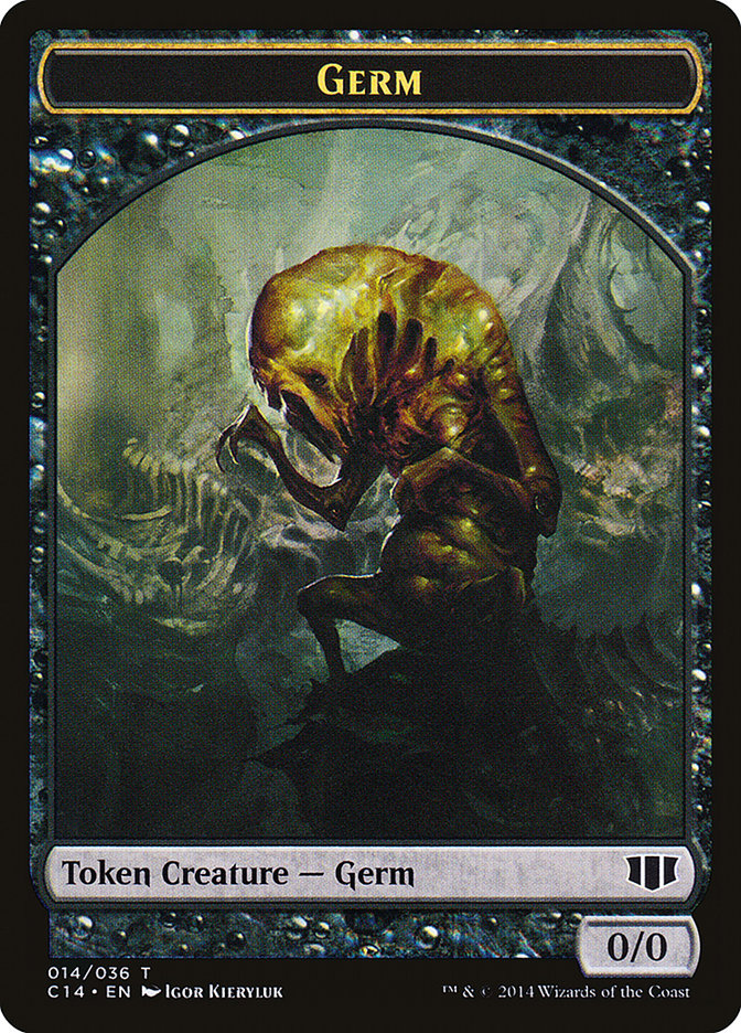 Stoneforged Blade // Germ Double-Sided Token [Commander 2014 Tokens] | Dragon's Lair Comics and Fantasy Houston TX