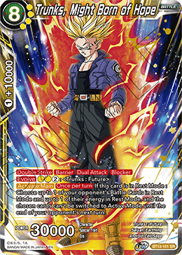 Trunks, Might Born of Hope (BT13-101) [Supreme Rivalry] | Dragon's Lair Comics and Fantasy Houston TX