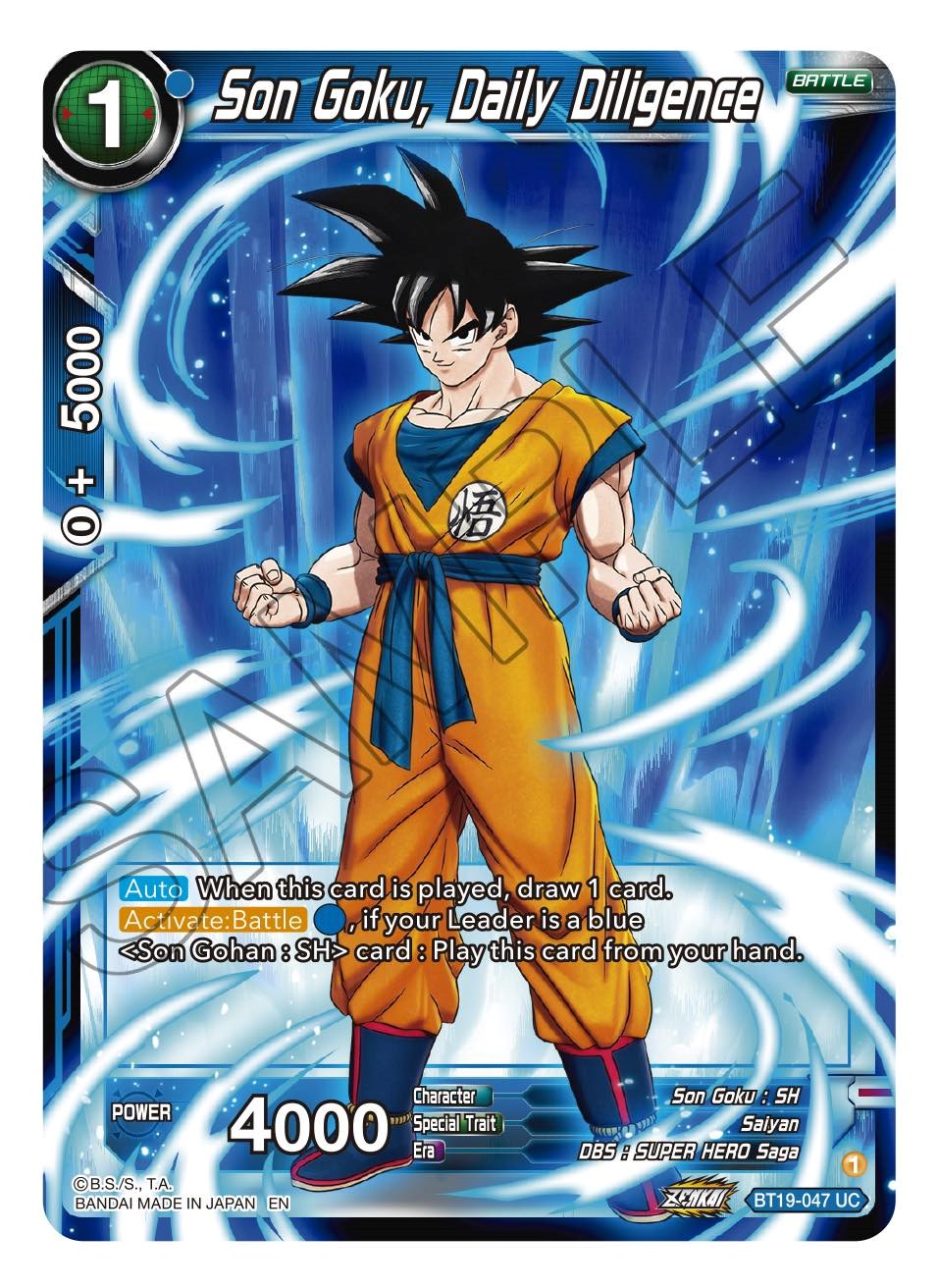 Son Goku, Daily Diligence (BT19-047) [Fighter's Ambition] | Dragon's Lair Comics and Fantasy Houston TX