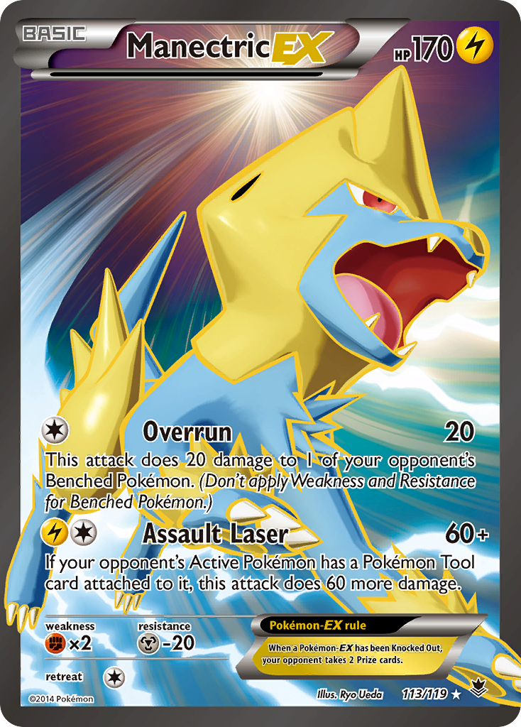 Manectric EX (113/119) [XY: Phantom Forces] | Dragon's Lair Comics and Fantasy Houston TX