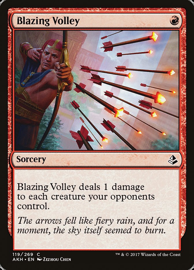 Blazing Volley [Amonkhet] | Dragon's Lair Comics and Fantasy Houston TX