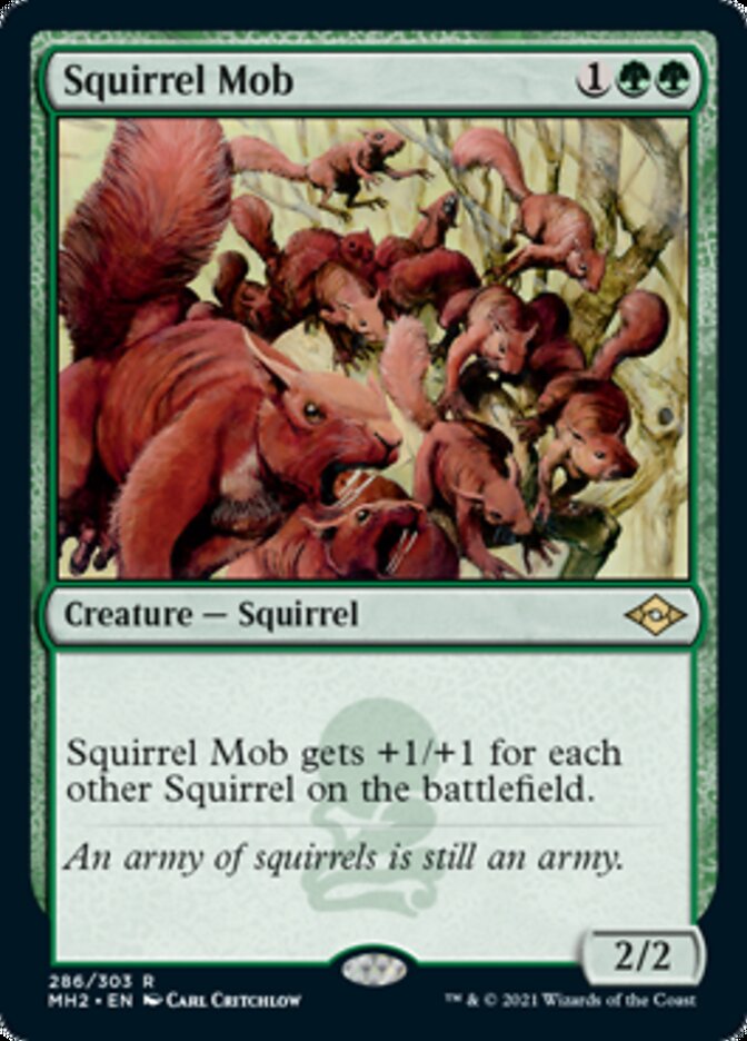 Squirrel Mob (Foil Etched) [Modern Horizons 2] | Dragon's Lair Comics and Fantasy Houston TX