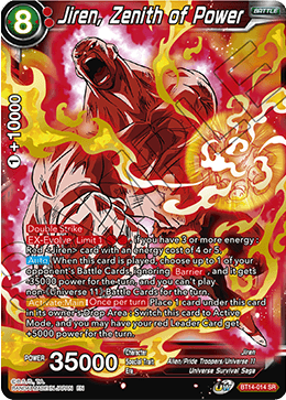 Jiren, Zenith of Power (BT14-014) [Cross Spirits] | Dragon's Lair Comics and Fantasy Houston TX