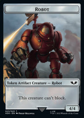 Astartes Warrior // Robot Double-Sided Token (Surge Foil) [Warhammer 40,000 Tokens] | Dragon's Lair Comics and Fantasy Houston TX