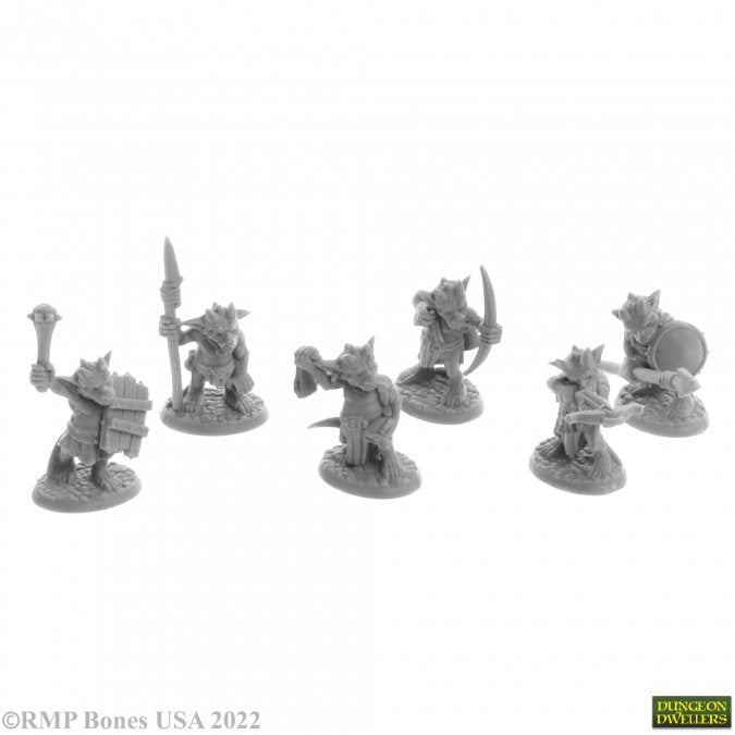 Reaper Bones: Ratpelt Kobold Warriors (6) | Dragon's Lair Comics and Fantasy Houston TX