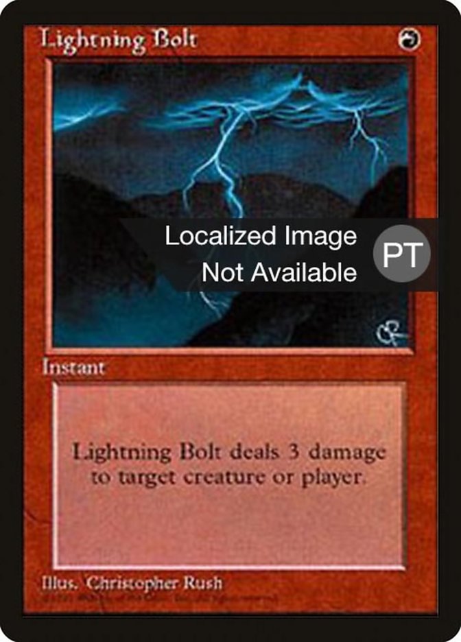 Lightning Bolt [Fourth Edition (Foreign Black Border)] | Dragon's Lair Comics and Fantasy Houston TX