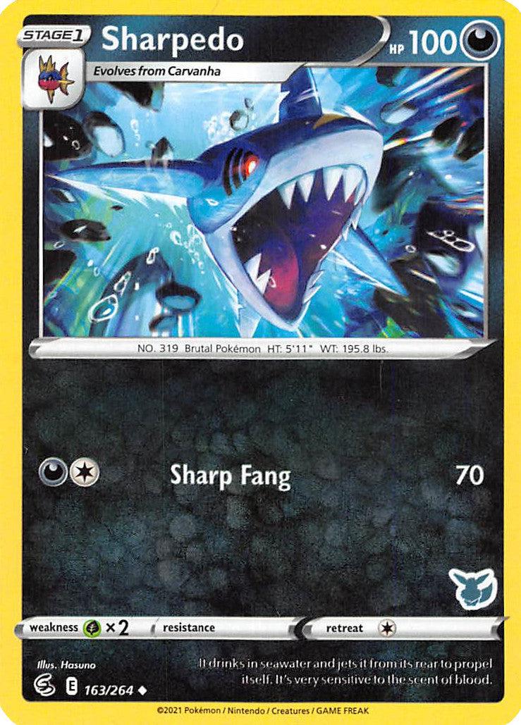 Sharpedo (163/264) (Eevee Deck) [Battle Academy 2022] | Dragon's Lair Comics and Fantasy Houston TX