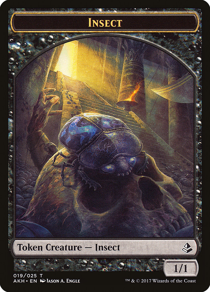 Insect Token [Amonkhet Tokens] | Dragon's Lair Comics and Fantasy Houston TX