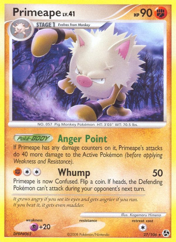 Primeape (27/106) [Diamond & Pearl: Great Encounters] | Dragon's Lair Comics and Fantasy Houston TX