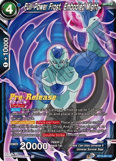 Full-Power Frost, Embodied Might (BT15-051) [Saiyan Showdown Prerelease Promos] | Dragon's Lair Comics and Fantasy Houston TX