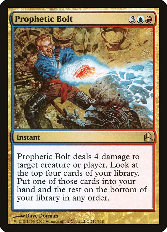 Prophetic Bolt [Commander 2011] | Dragon's Lair Comics and Fantasy Houston TX